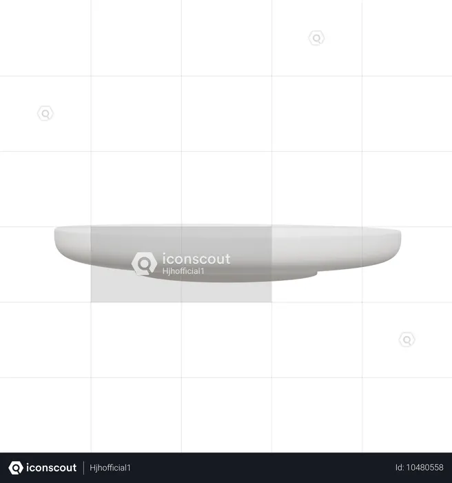 Platte  3D Icon