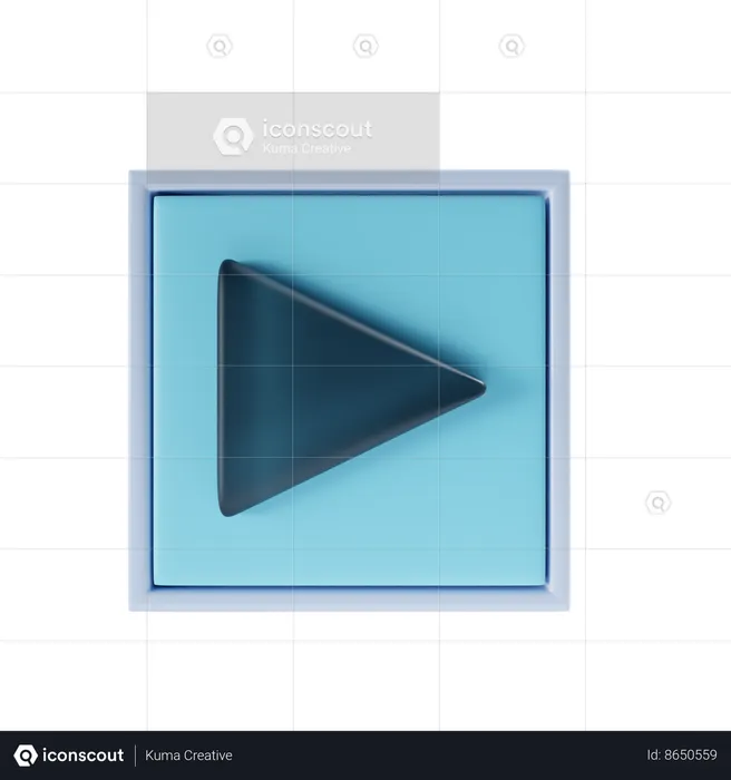 Play Button  3D Icon
