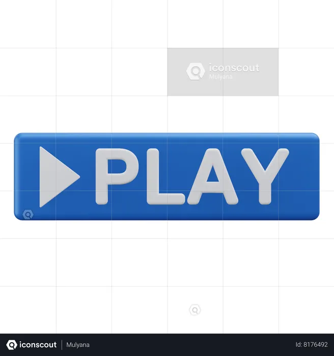 Play Button  3D Icon