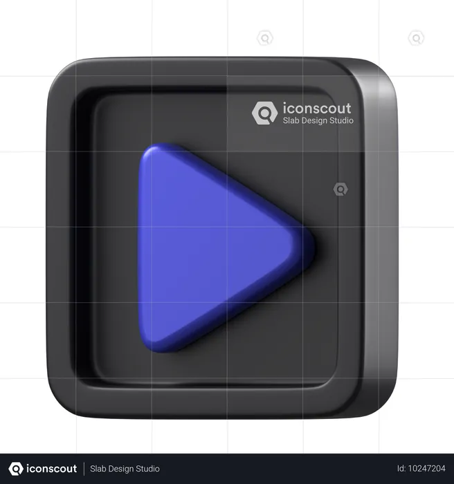 Play Button  3D Icon