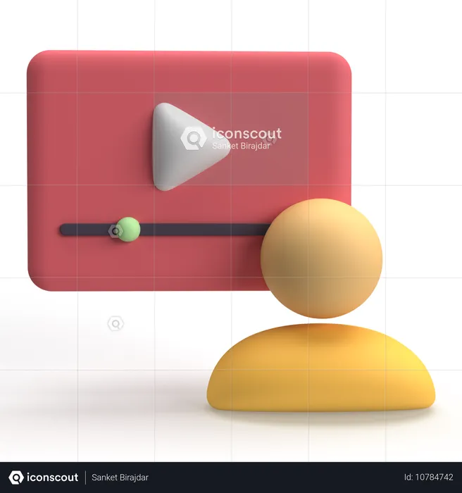 Play Button  3D Icon