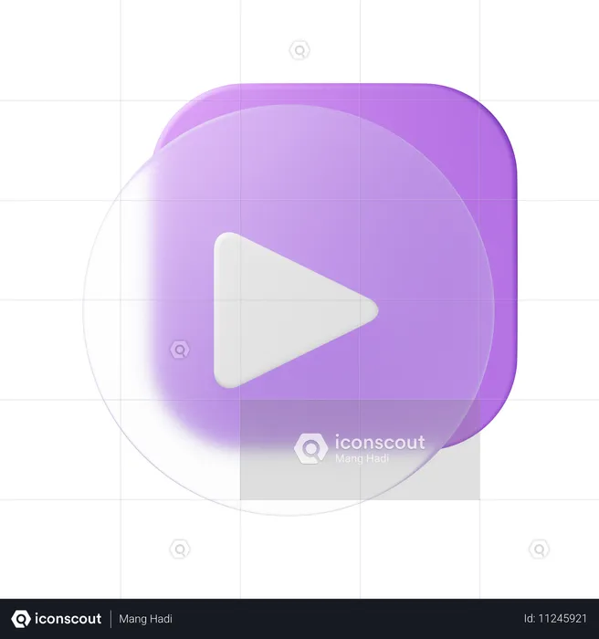 Play Button  3D Icon