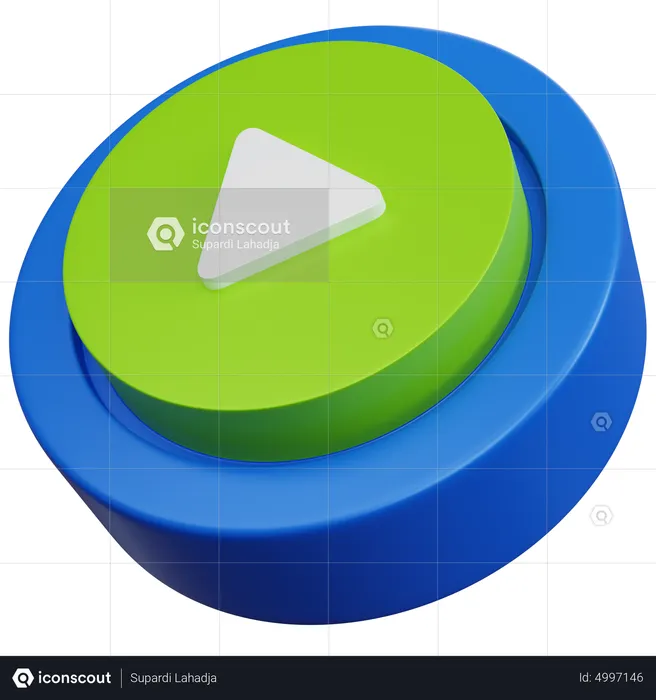 Play Button  3D Icon