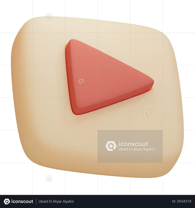 Play Button  3D Illustration