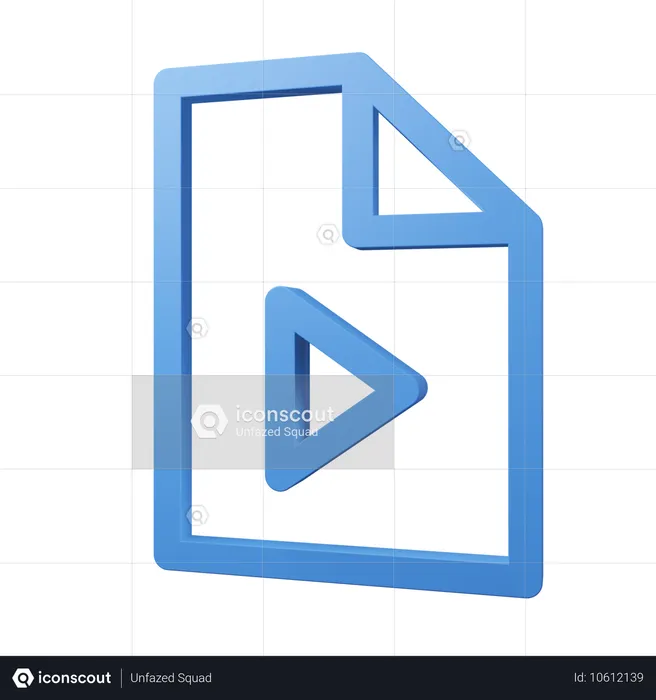 Play file  3D Icon