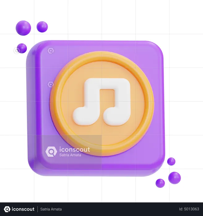 Play Music  3D Icon