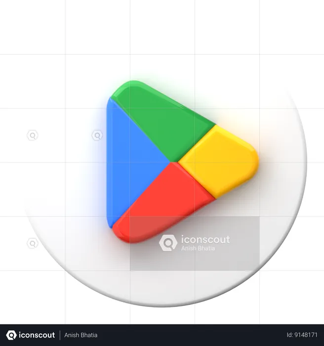 Play Store Logo 3D Icon