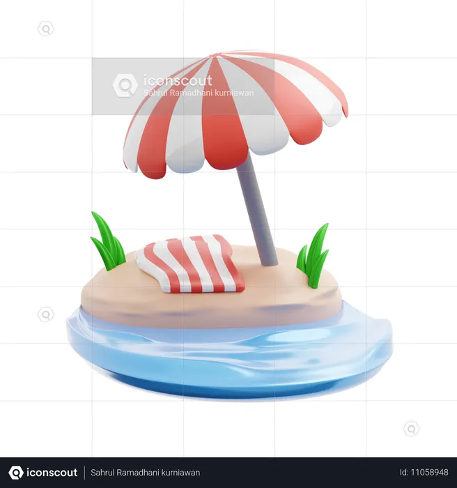 Playa  3D Icon