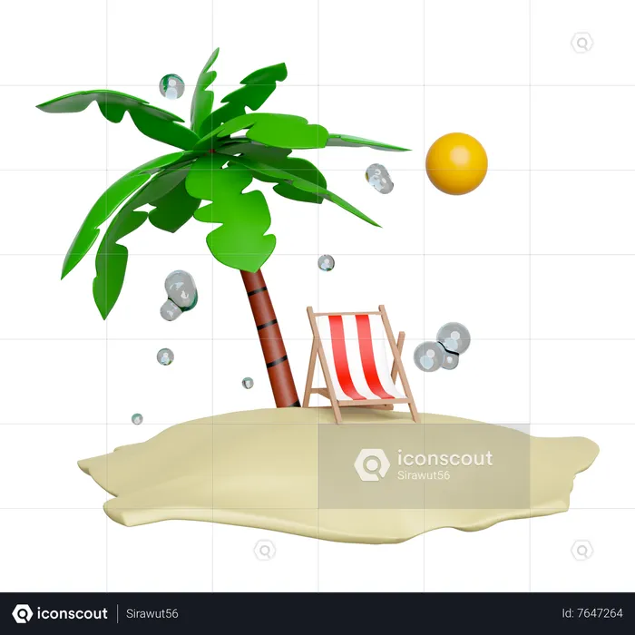 Playa  3D Icon