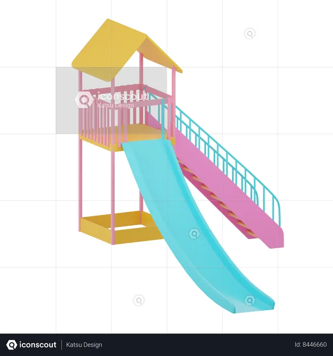 Playground Slide  3D Icon