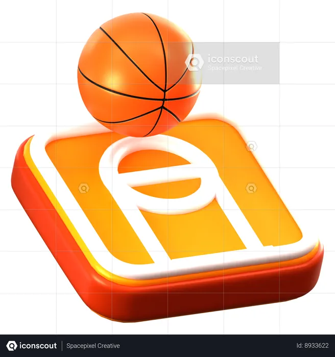 Playing basketball  3D Icon