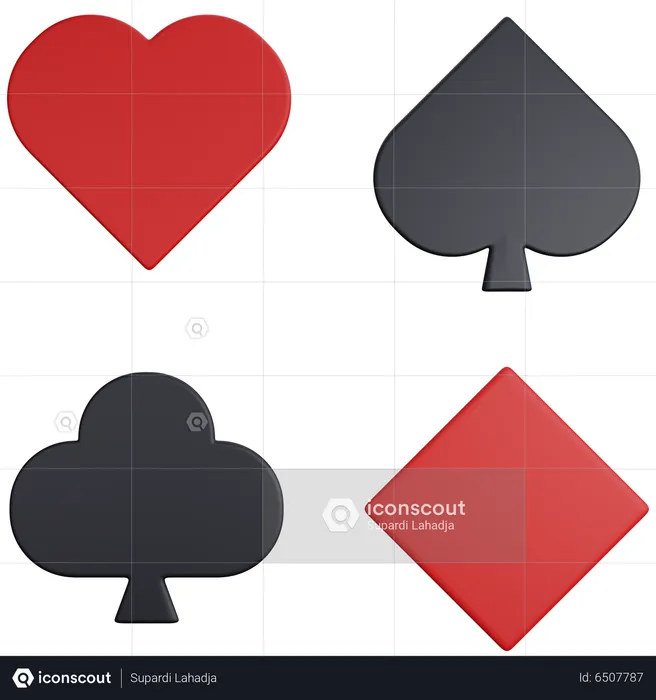 Playing Card Symbol  3D Icon