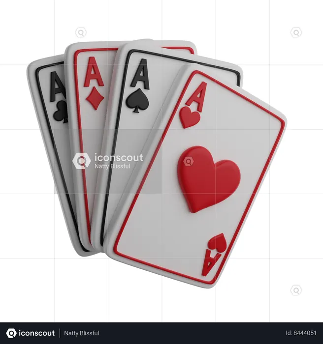 Playing cards  3D Icon