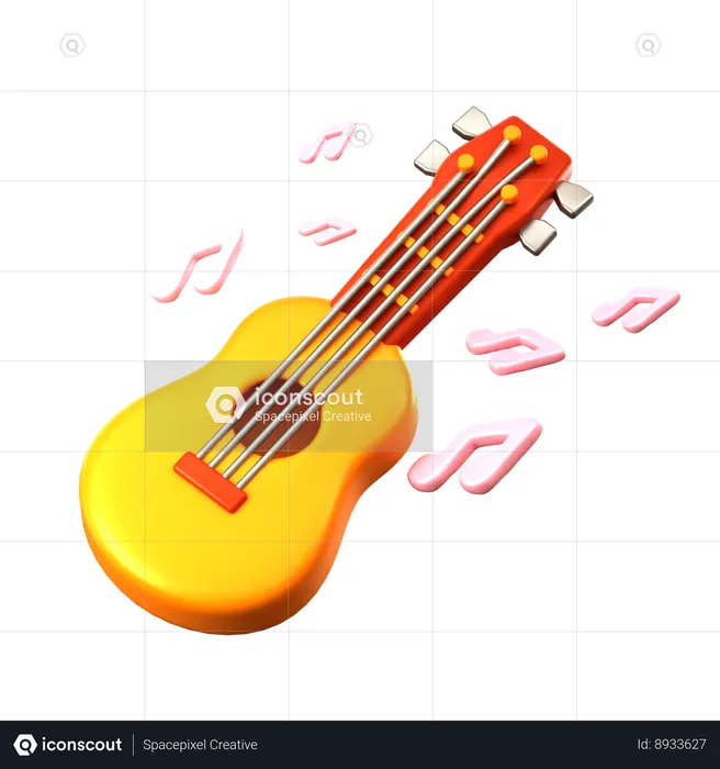 Playing music  3D Icon