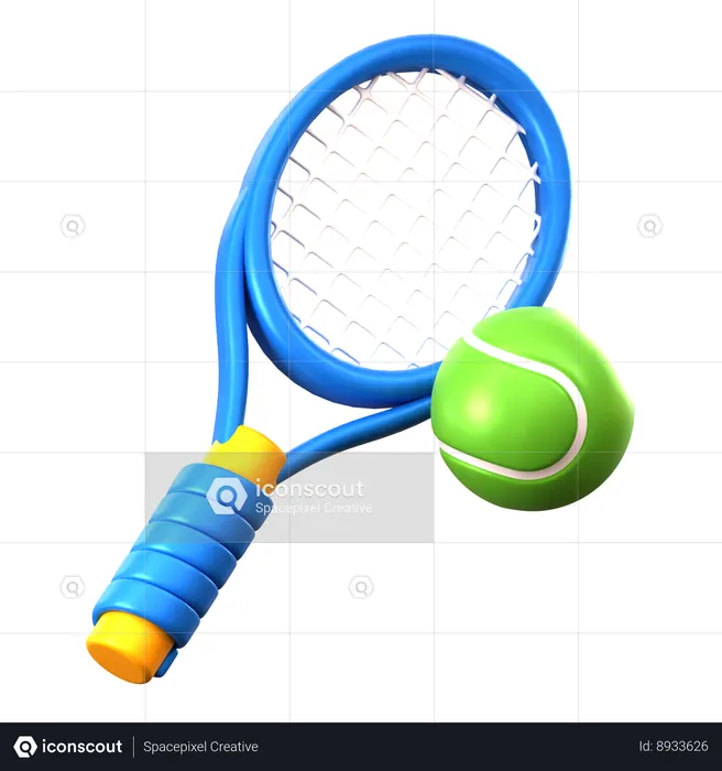 Playing tennis  3D Icon