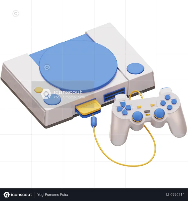Playstation Game Console  3D Icon