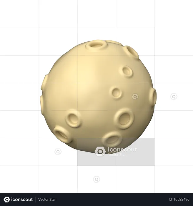 Pleine lune  3D Icon