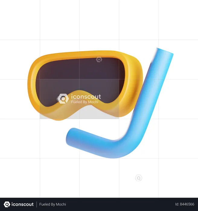 Plongée en apnée  3D Icon