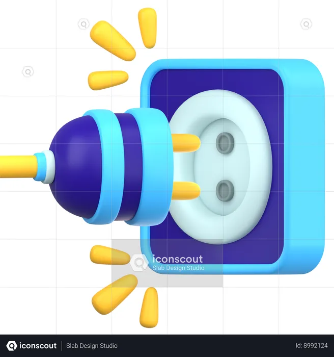 Plug Connector  3D Icon