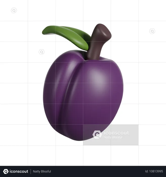 Plum  3D Icon