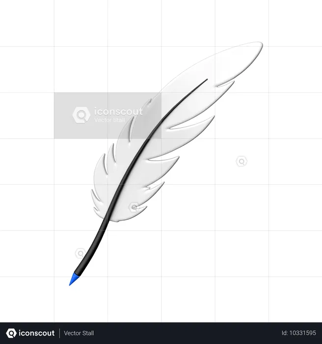 Pluma  3D Icon