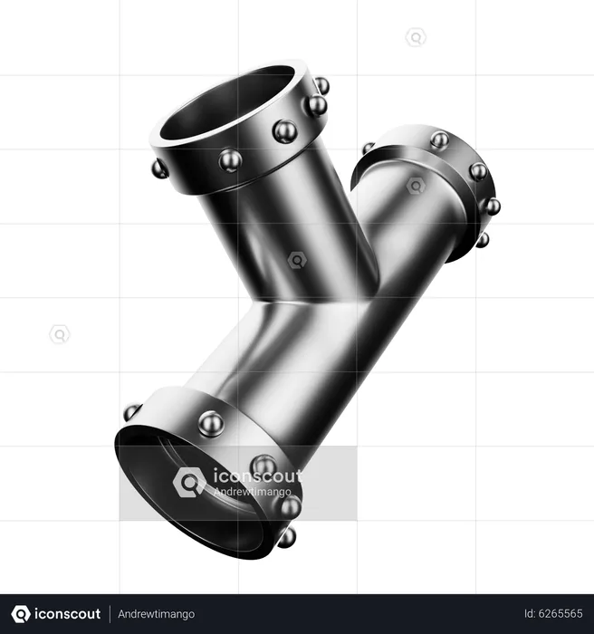 Plumbing Pipe  3D Icon