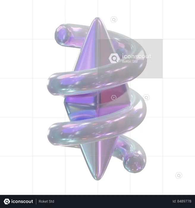 Plumbob Twirl Shape  3D Icon