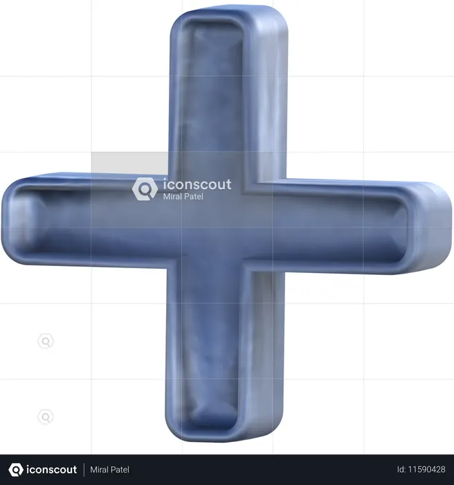 Plus Design  3D Icon