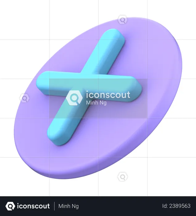 Plus Sign  3D Icon