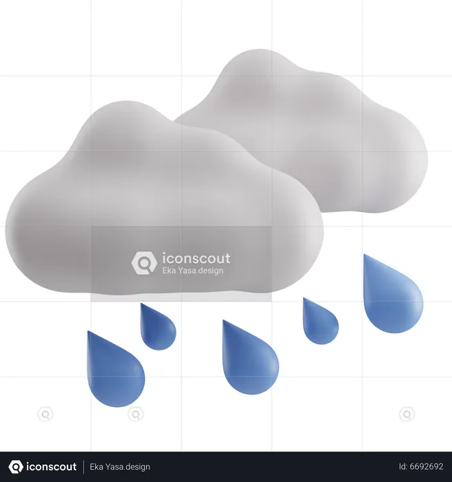 Pluvieux  3D Icon