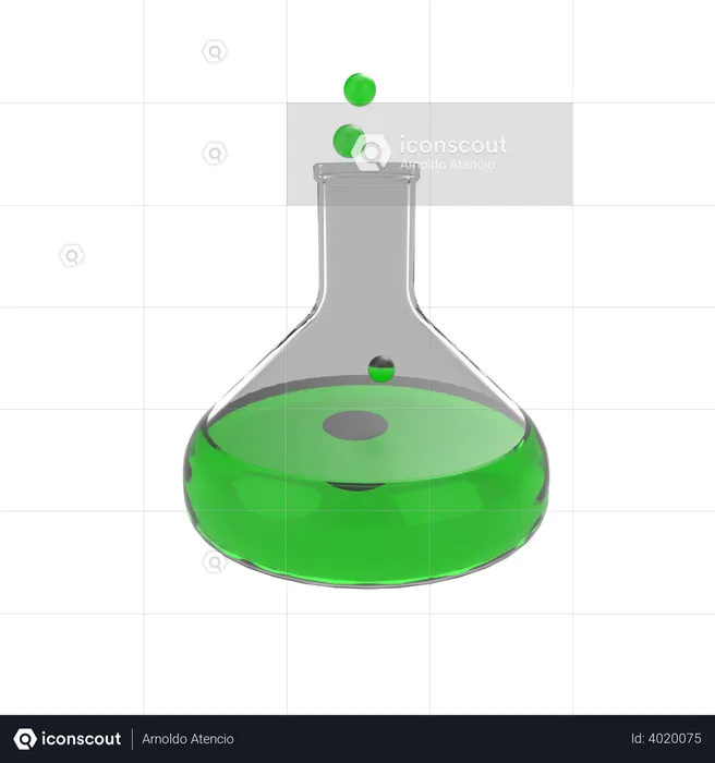 Poción de química  3D Illustration