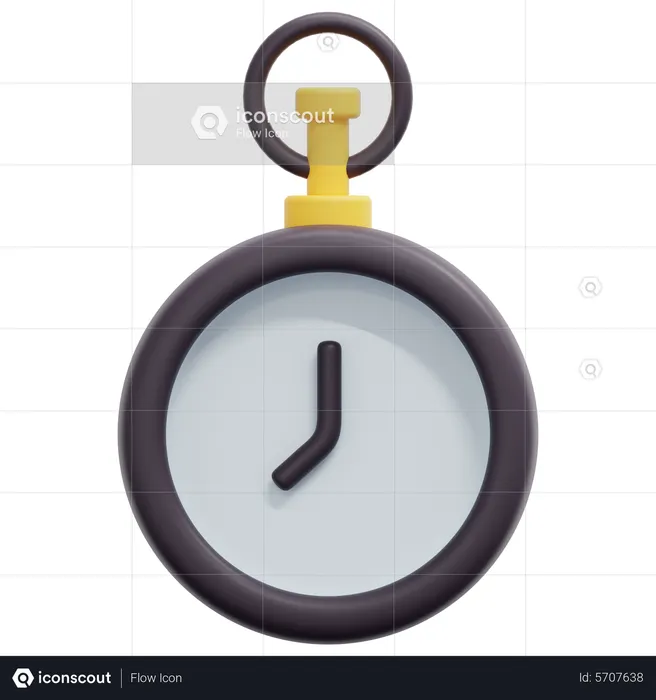 Pocket Clock  3D Icon
