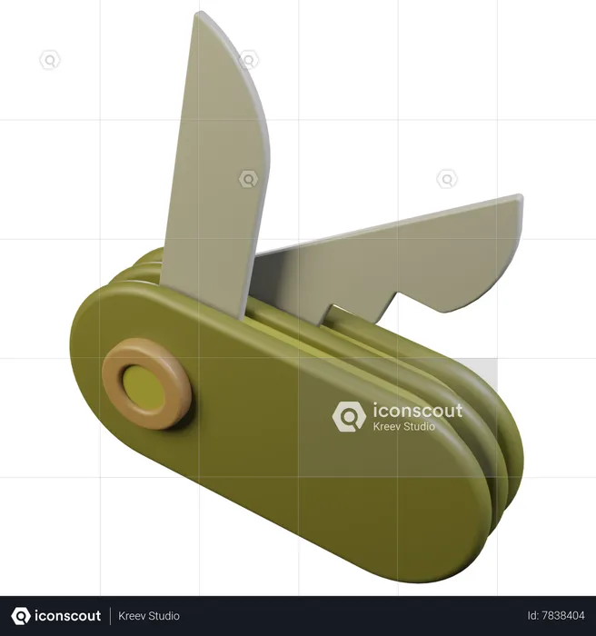 Pocket Knife  3D Icon