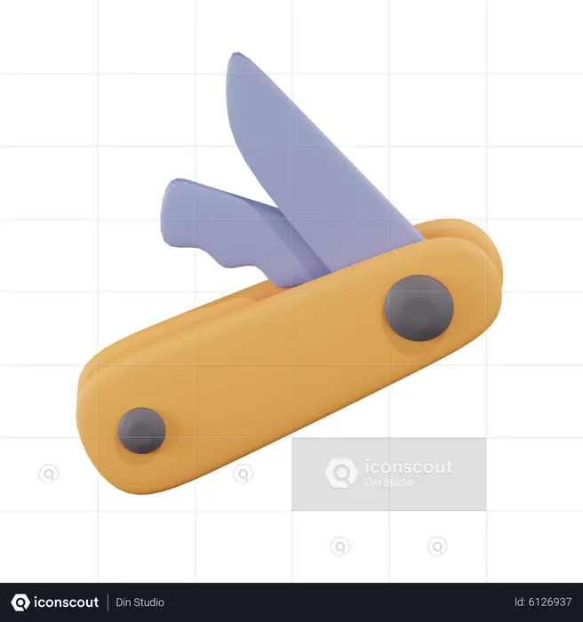 Pocket Knife  3D Icon