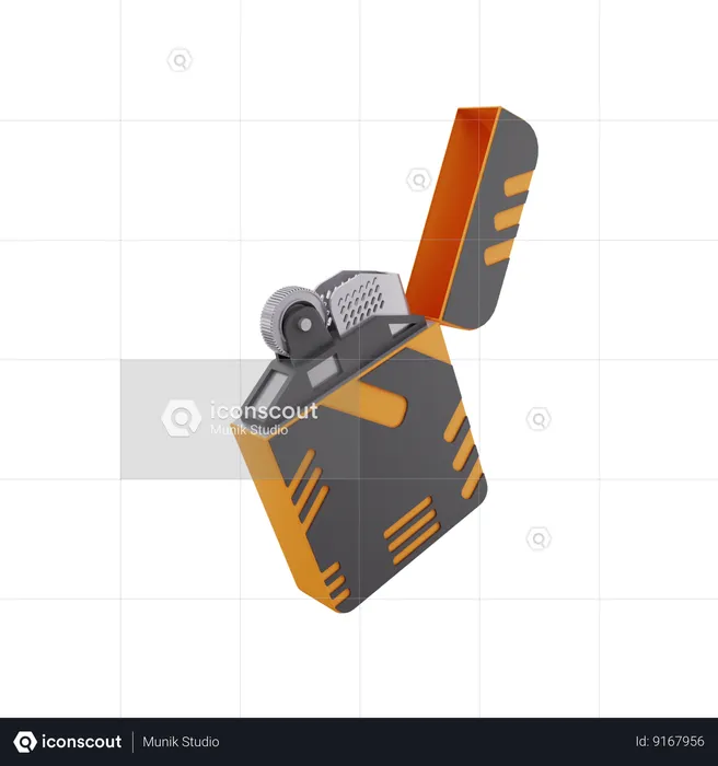 Pocket Lighter  3D Icon