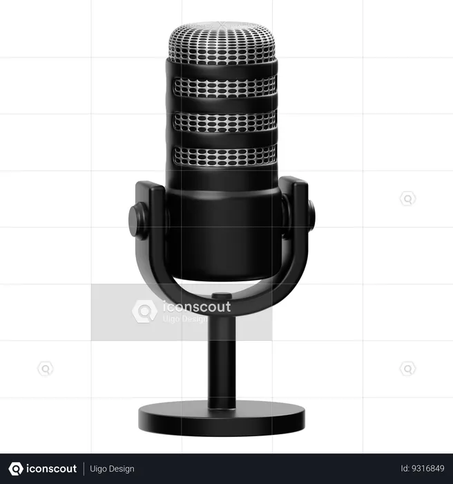 Microphone à dosette  3D Icon