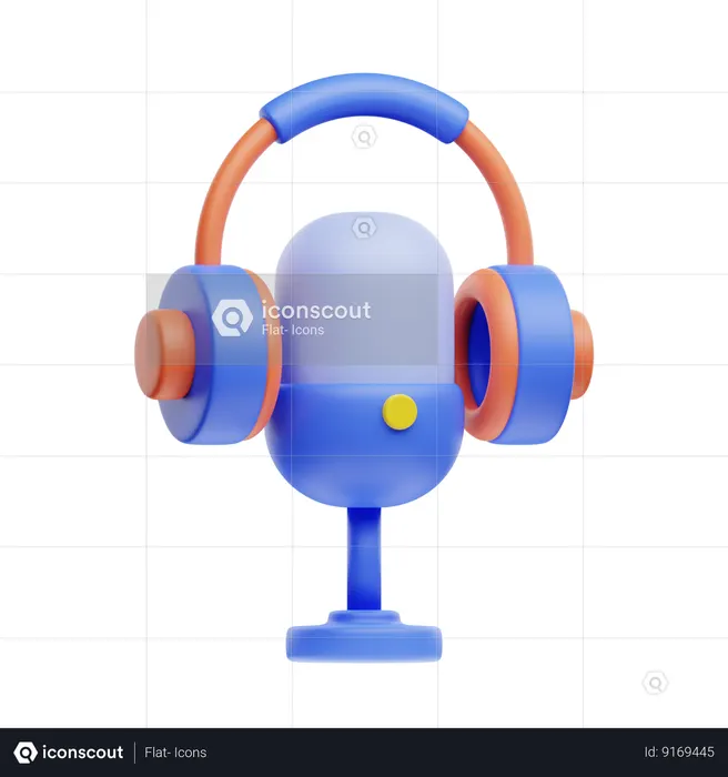 Podcast  3D Icon