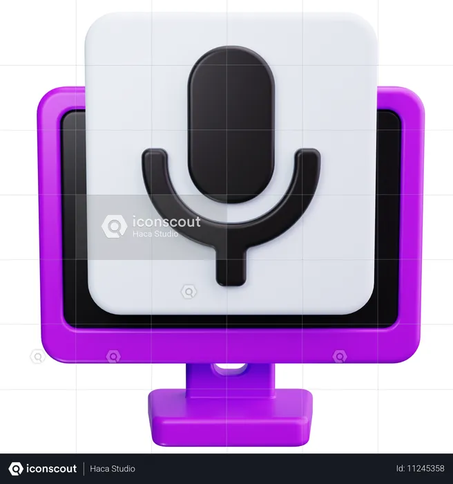 Podcast  3D Icon