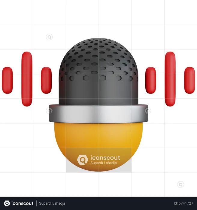 Podcast  3D Icon