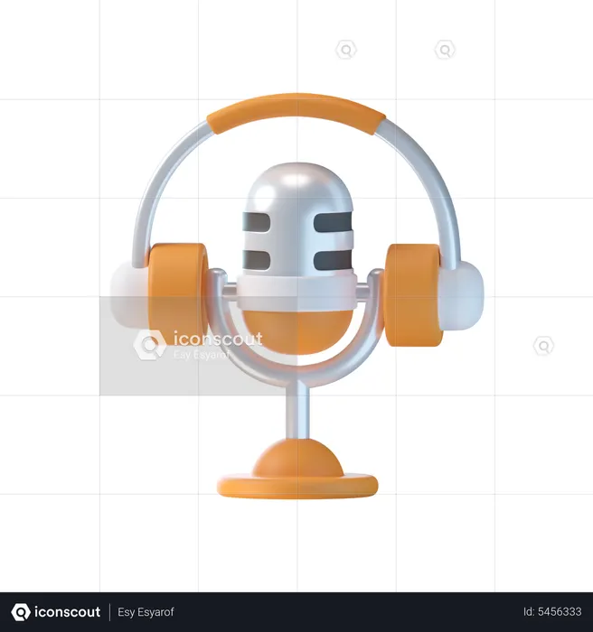 Podcast  3D Icon