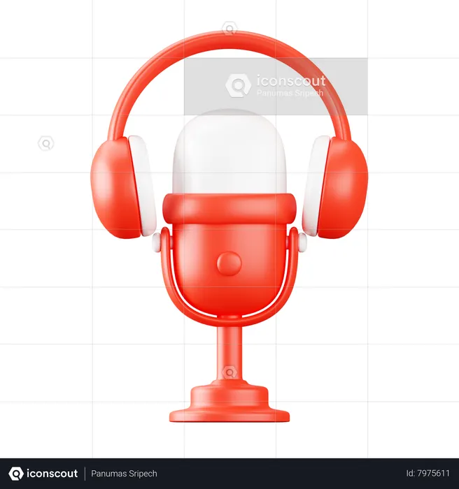 Podcast  3D Icon