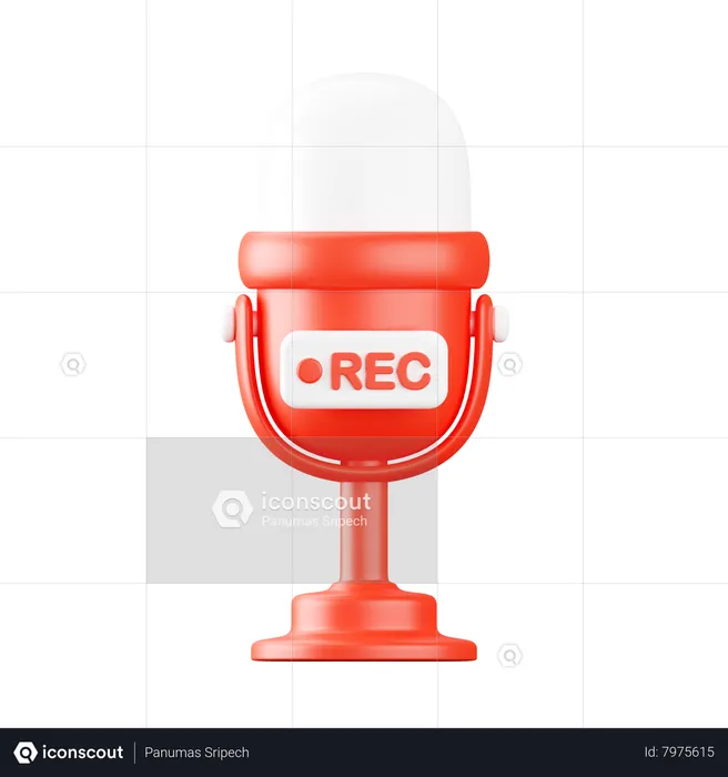 Podcast  3D Icon