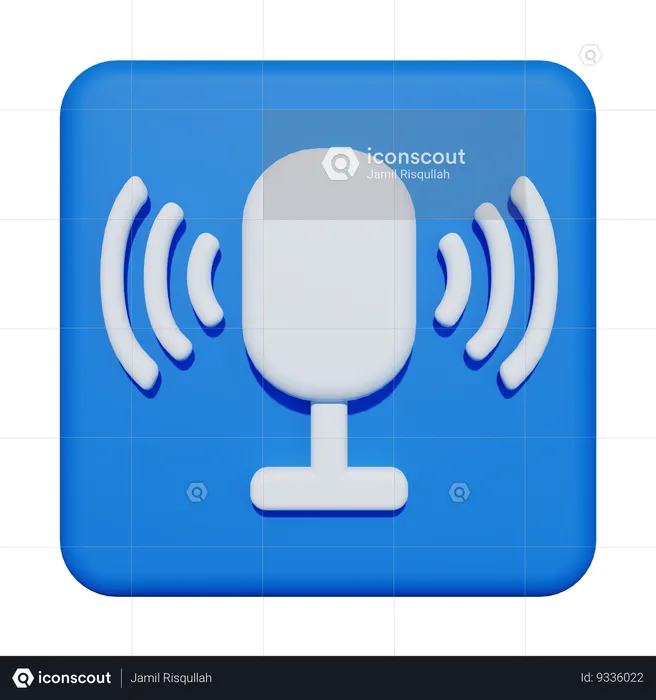 Podcast  3D Icon