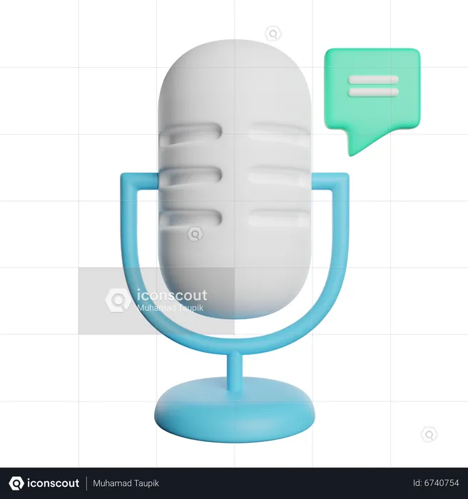 Podcast  3D Icon