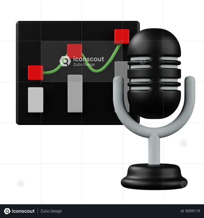 Podcast Analysis  3D Icon