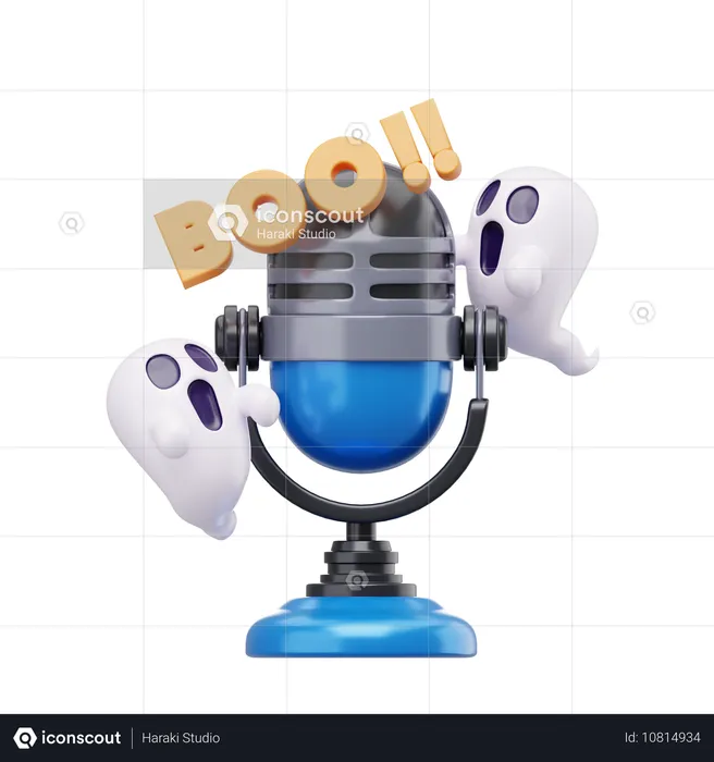 Podcast de terror  3D Icon