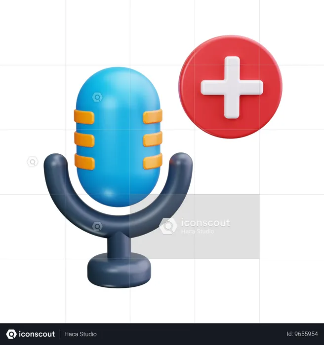 Podcast de salud  3D Icon