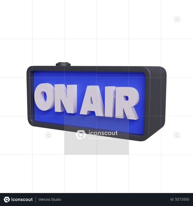 Podcast On Air  3D Icon