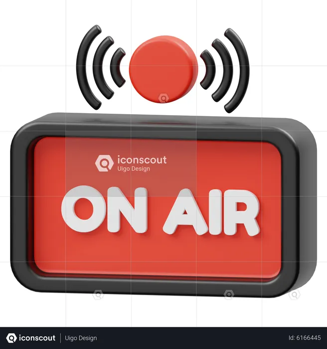 Podcast On Air  3D Icon