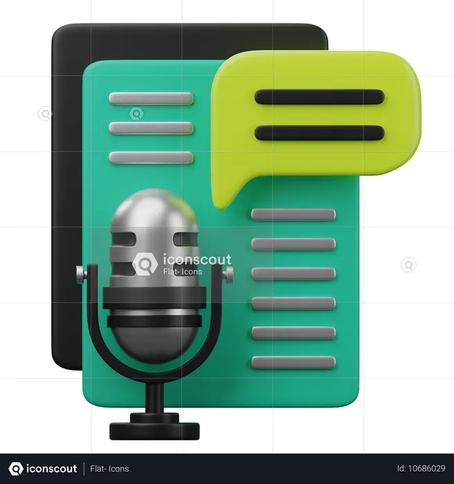 Podcast-Themen  3D Icon